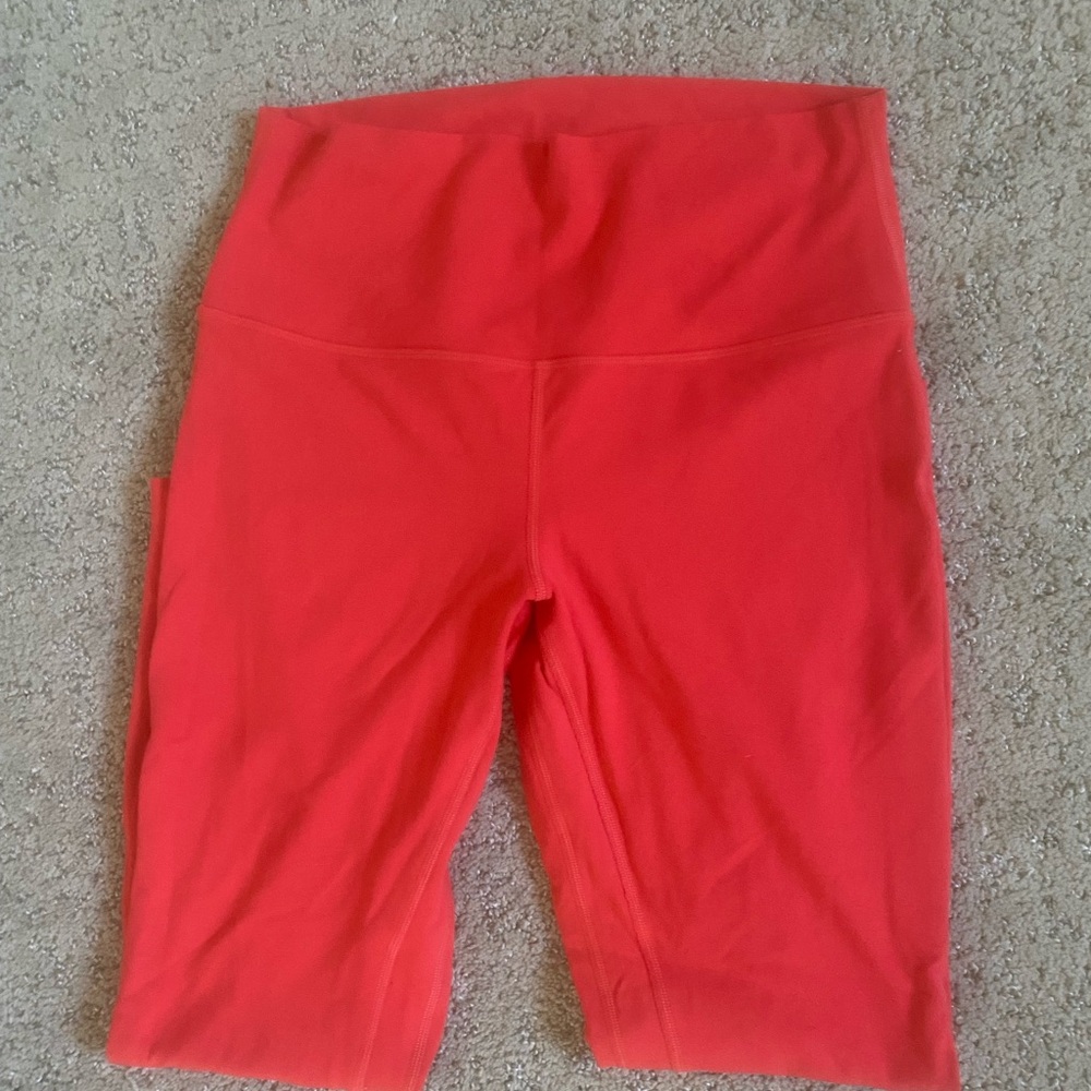 Carnation Red Lululemon Align Leggings